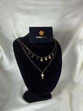 Stylish Lock & key design Double chain necklace for girls